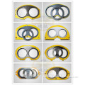 Small concrete pump truck spare parts spectacle wear plate